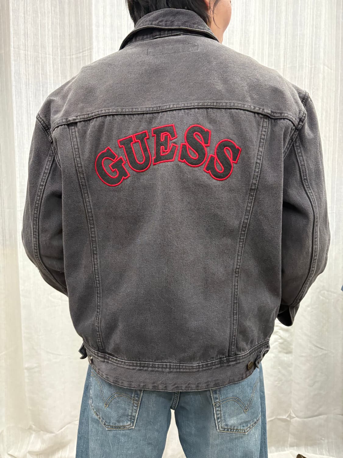 00s GUESS 게스 블랙 데님 자켓 GUESS  상품이미지1