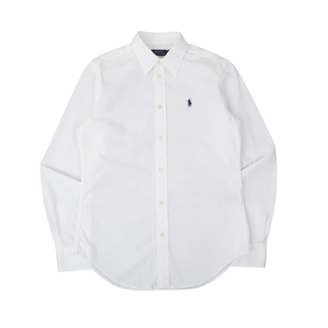 폴로 랄프로렌 우먼스 화이트 코튼 클래식핏 셔츠 상품이미지1