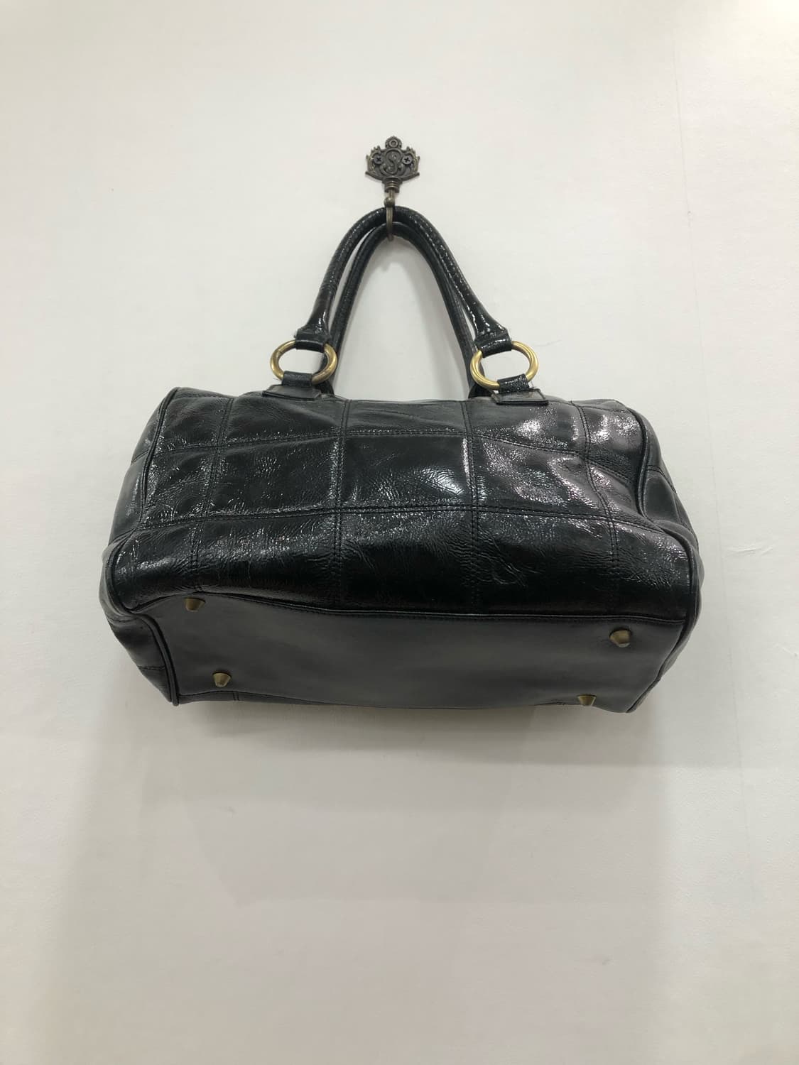 MISSONI black stud leather boston bag 상품이미지5