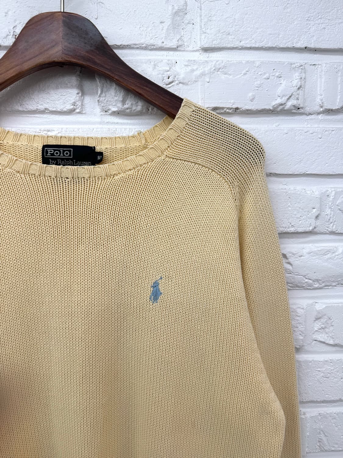 폴로 옐로우 니트 상품이미지4