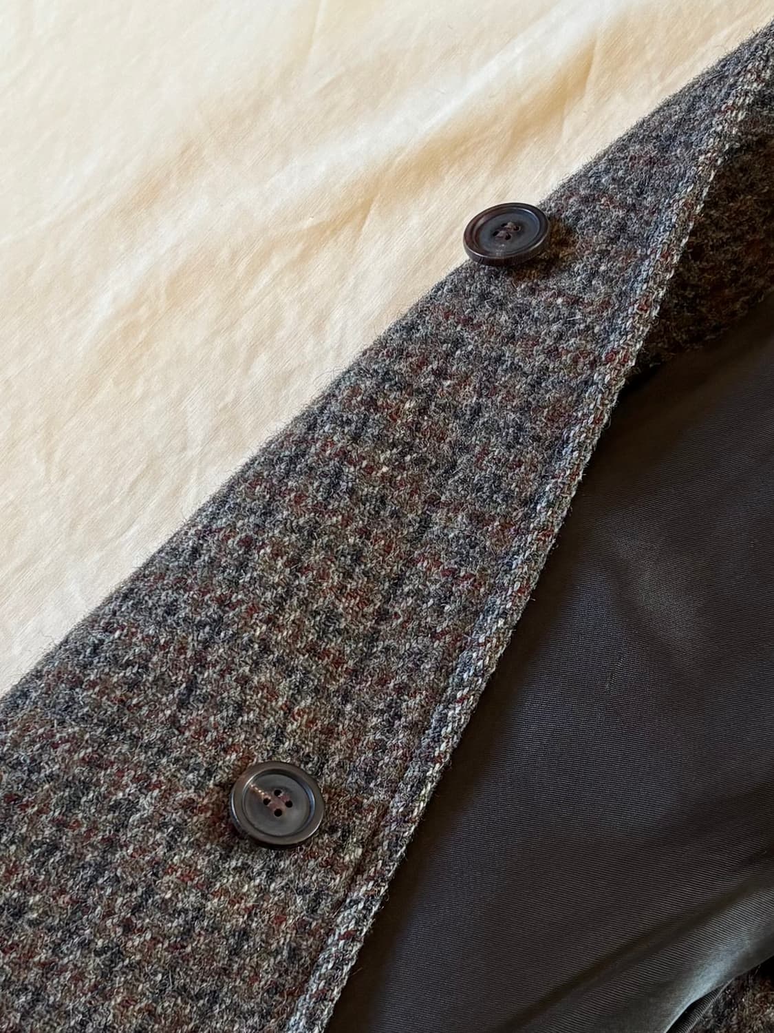 50s USA Harris Tweed & Robert Hall 싱글 코트 상품이미지4