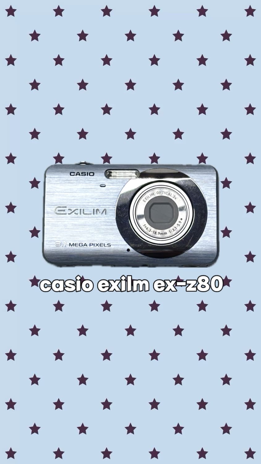 (카리나,최예나,츄)카시오 엑슬림 EX-Z80 스카이블루💙☁️ 상품이미지1
