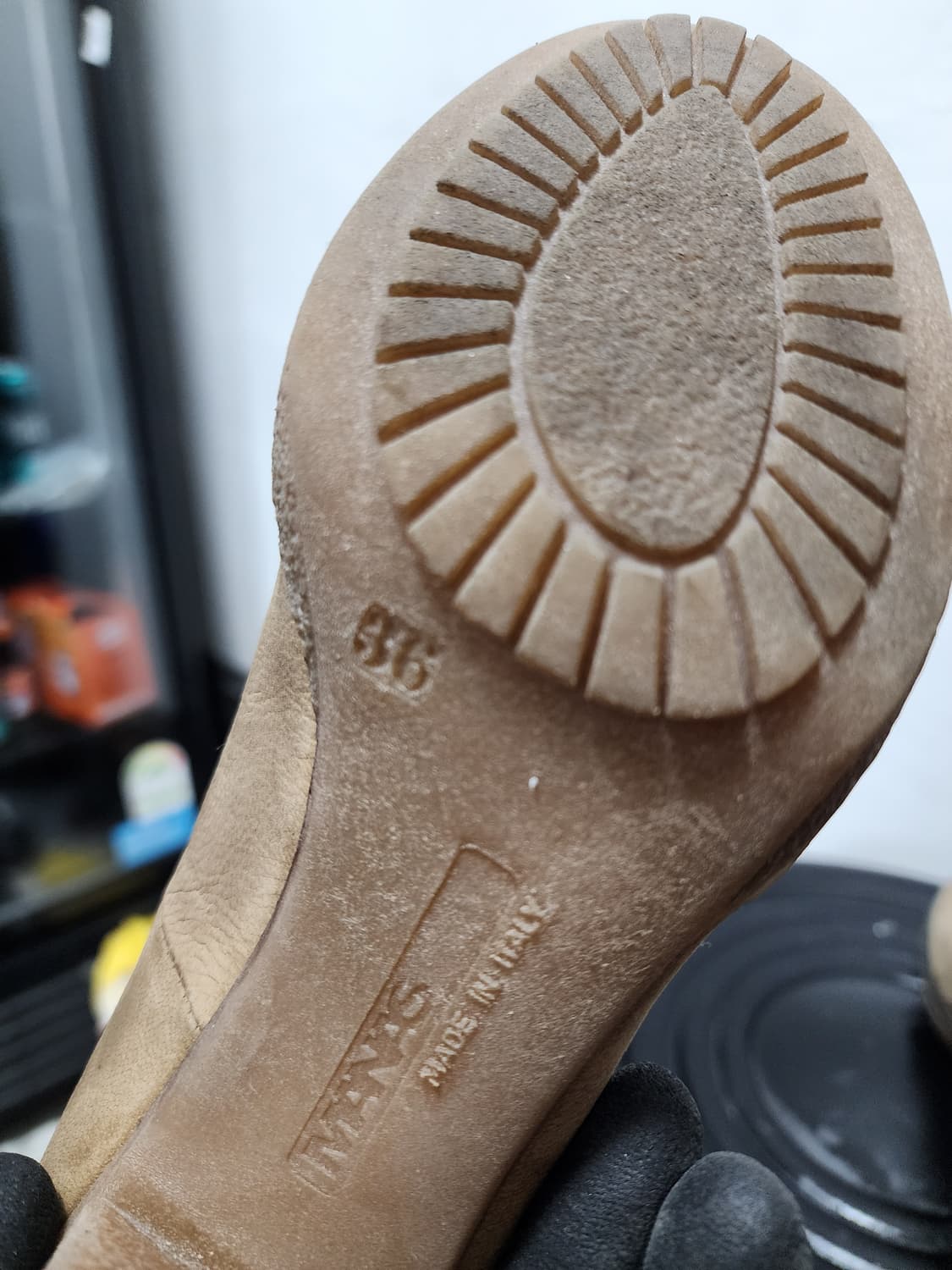 MANAS 베이지 스웨이드 펌프스힐 (Italy made) 상품이미지6