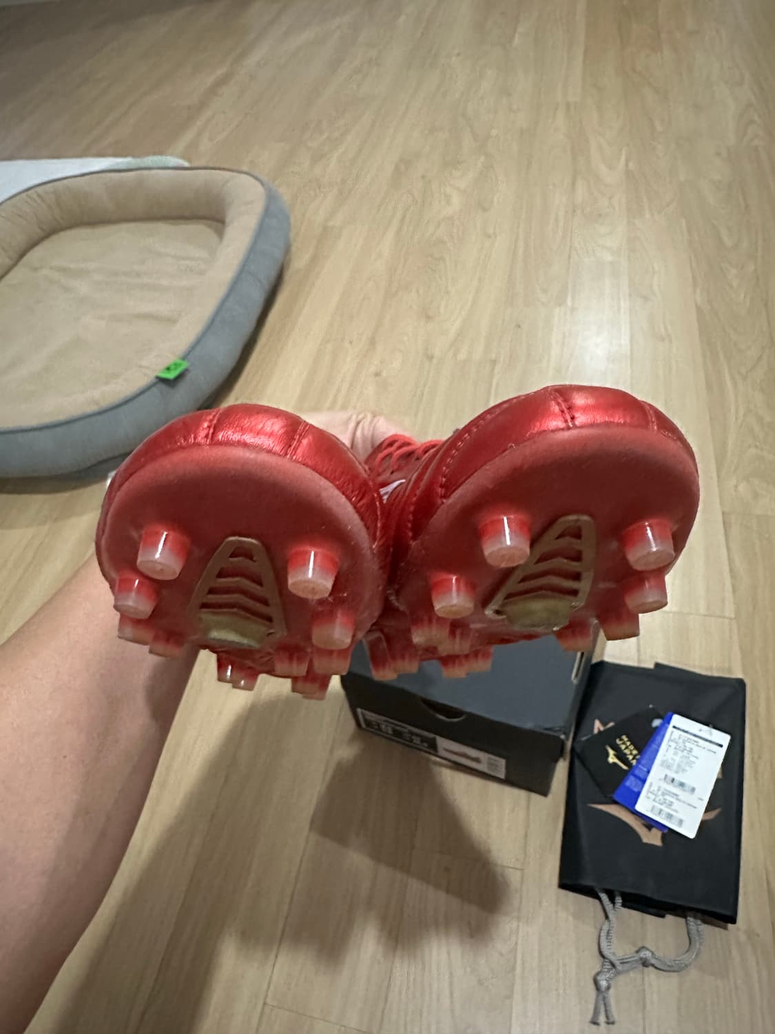 미즈노 모렐리아 네오4 JPN MD 265 루비 레드팩 축구화 상품이미지6