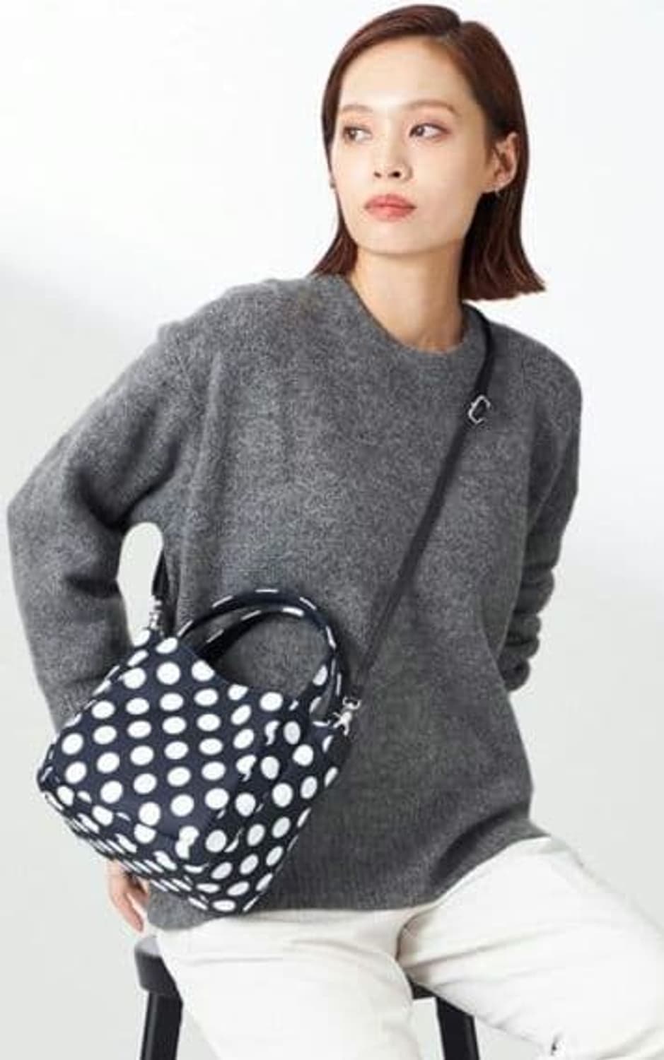 요지 야마모토 Y'SACCS x 키무라 타에 폴카 도트 토트백 상품이미지10