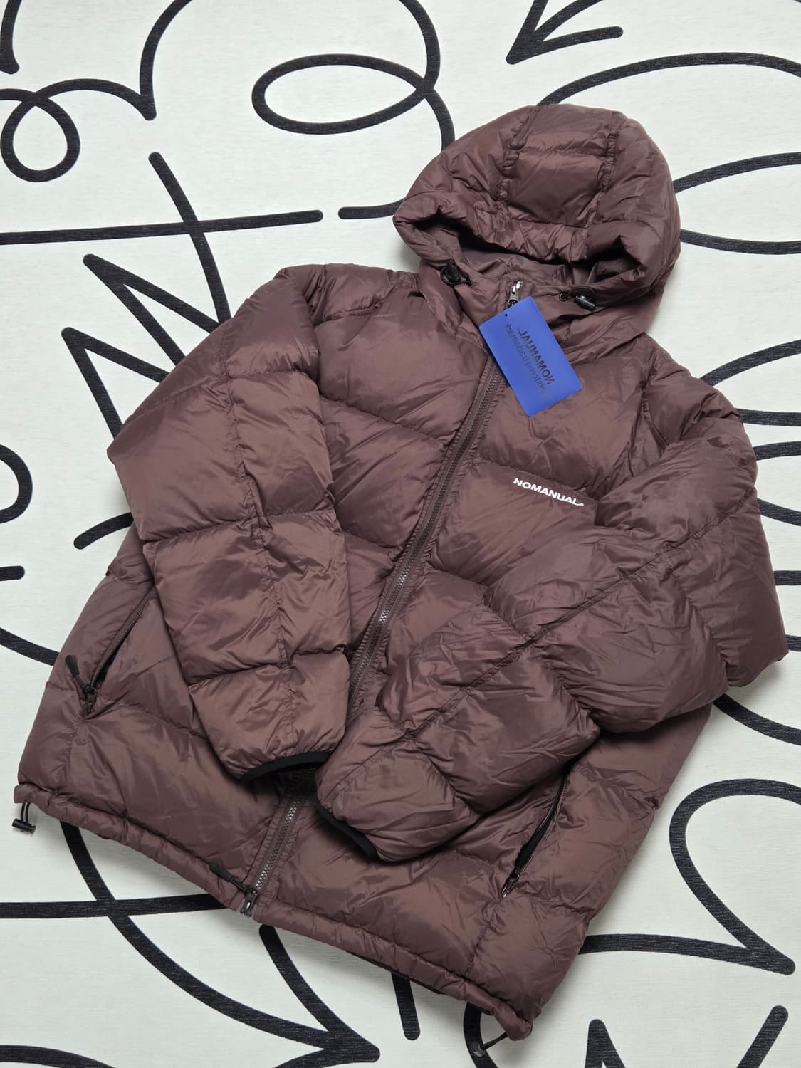 노매뉴얼 DIVISION  DUCK DOWN- BROWN XLsize 상품이미지4