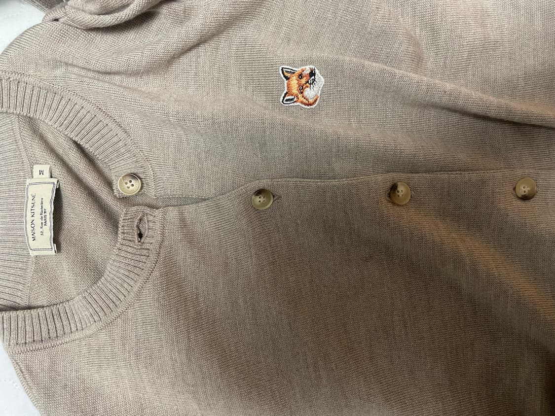 메종키츠네 폭스헤드 가디건 여성용 M 상품이미지1