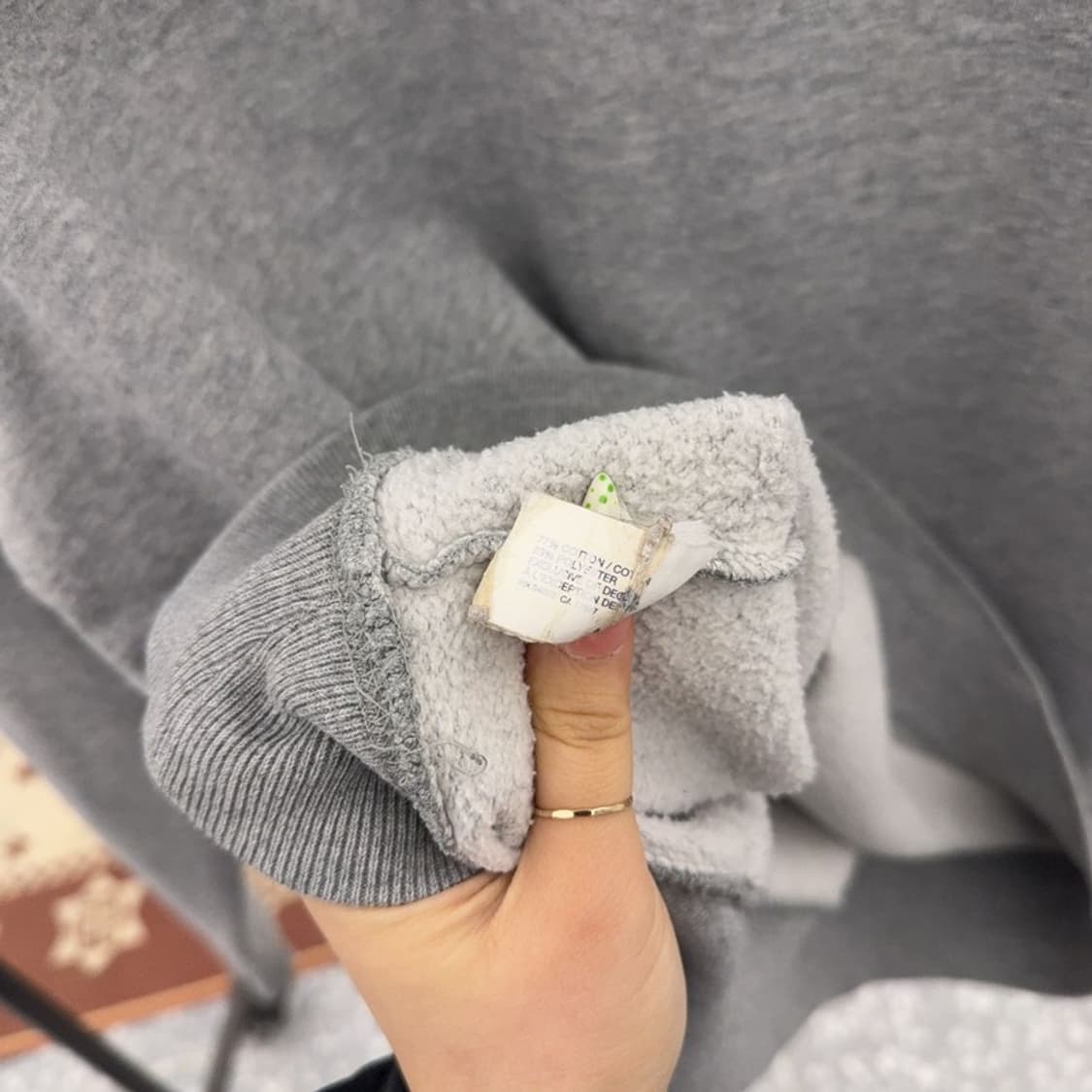 갭 올드스쿨 빈티지 캐주얼 레트로 빅로고 약기모 후드티 L C09130 상품이미지6