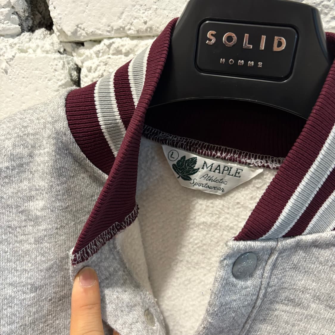 MAPLE usa 빈티지 바시티 아노락 맨투맨 상품이미지4