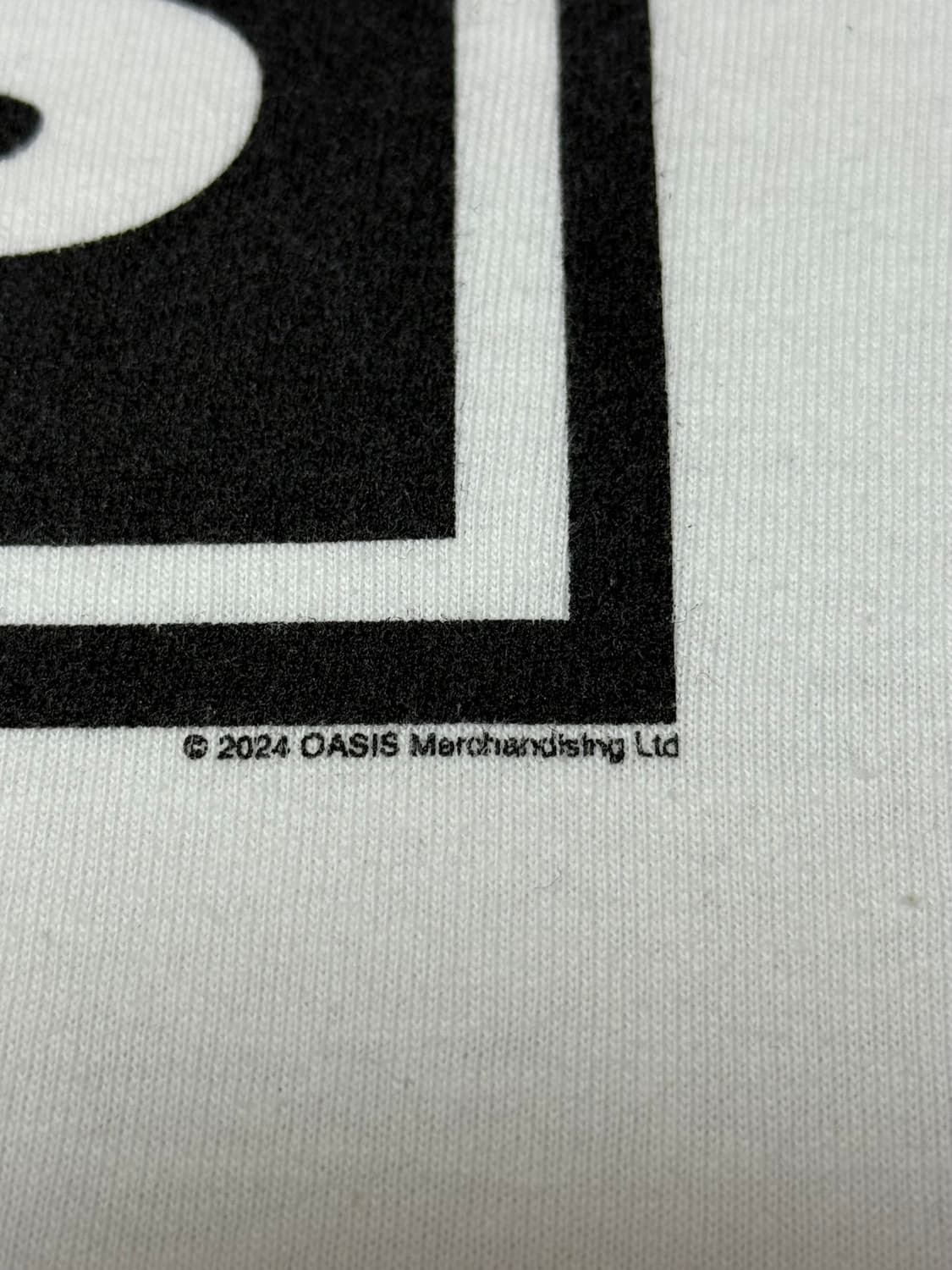 공식 오아시스 블랙 로고 티셔츠 상품이미지4