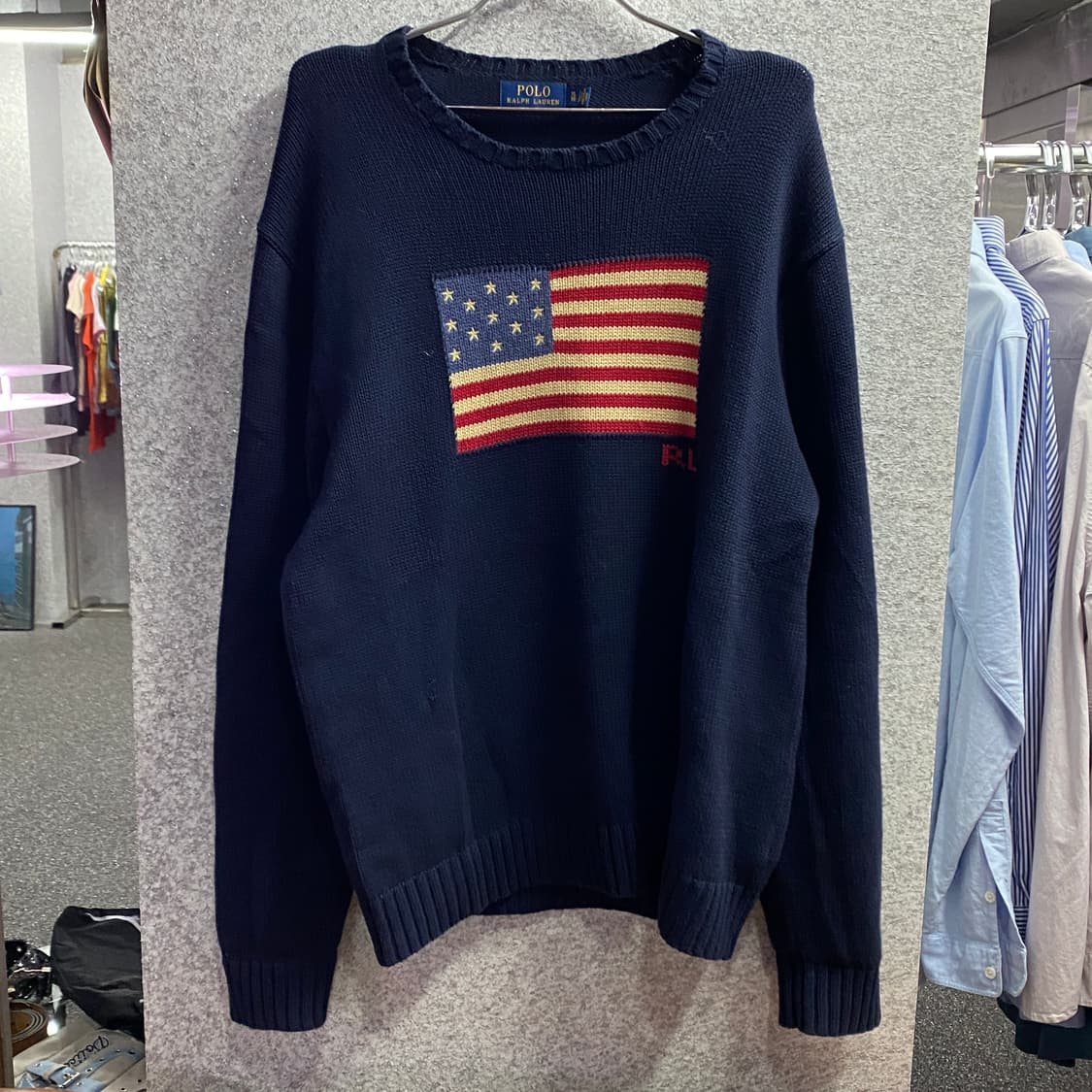 폴로 랄프로렌 성조기 니트 B3712 상품이미지2