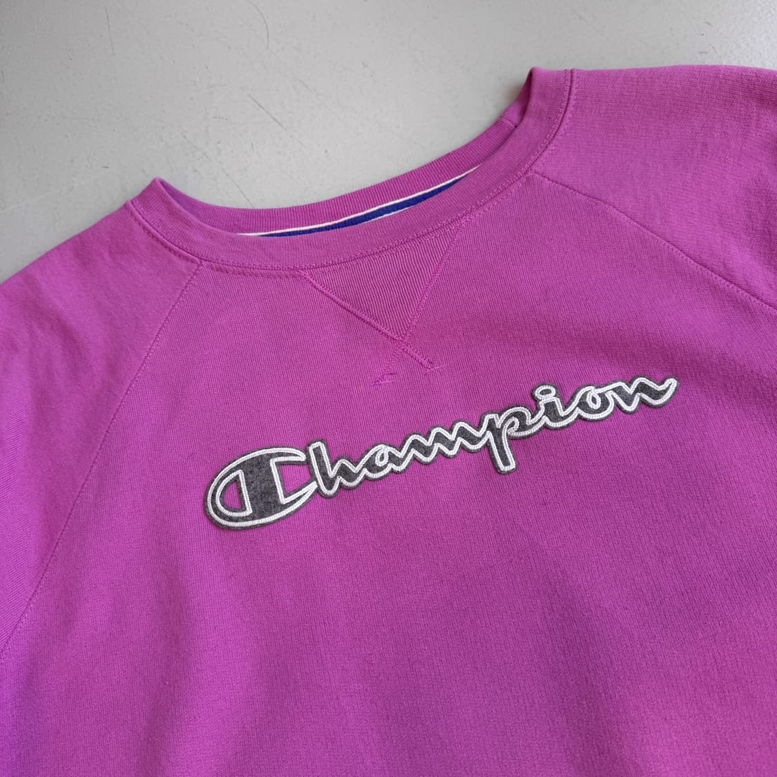 챔피온 아치로고 핑크 스웻셔츠 맨투맨 상품이미지3