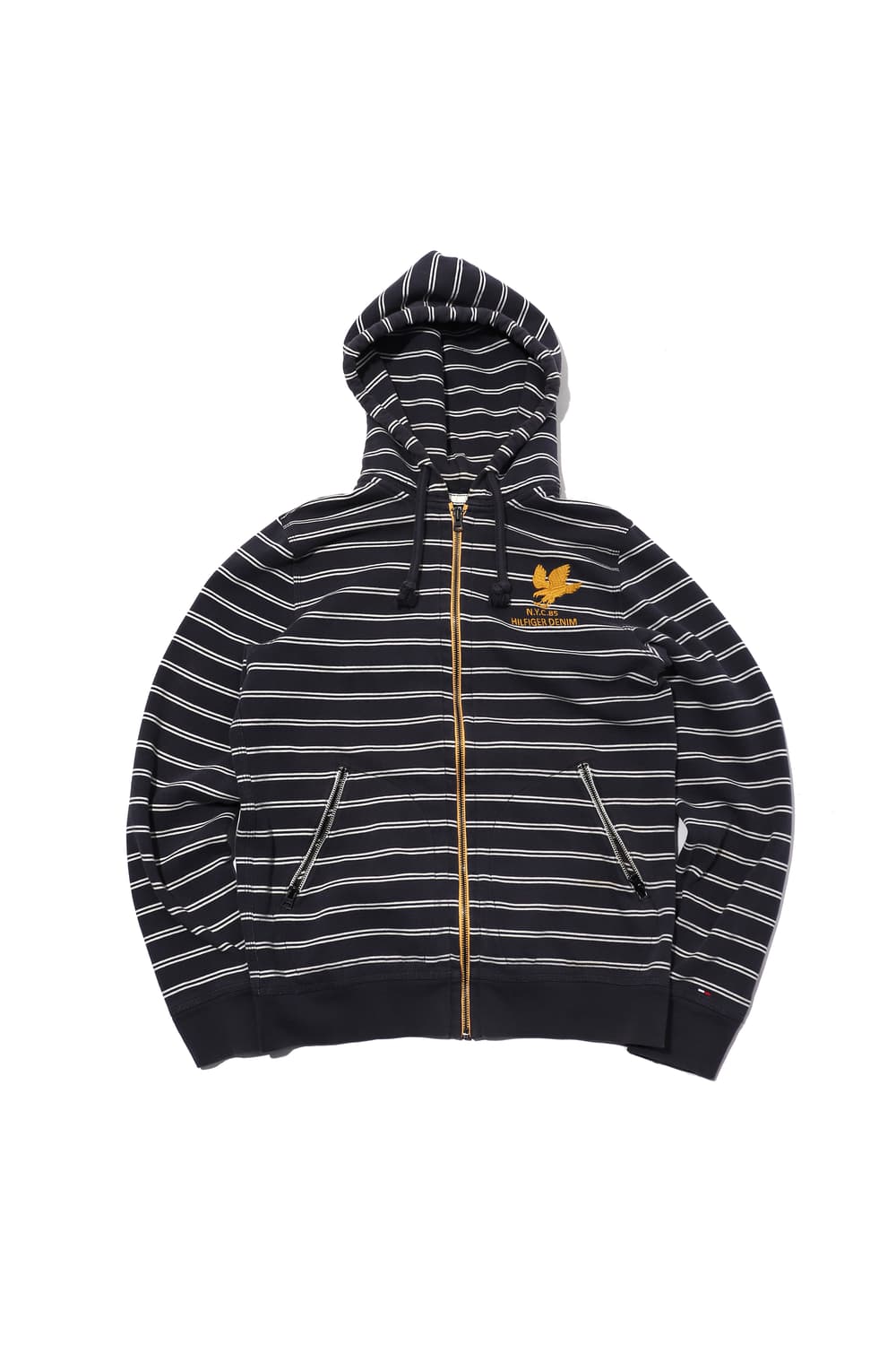 TOMMY HILFIGER 스트라이프 후드 집업 size M 상품이미지2