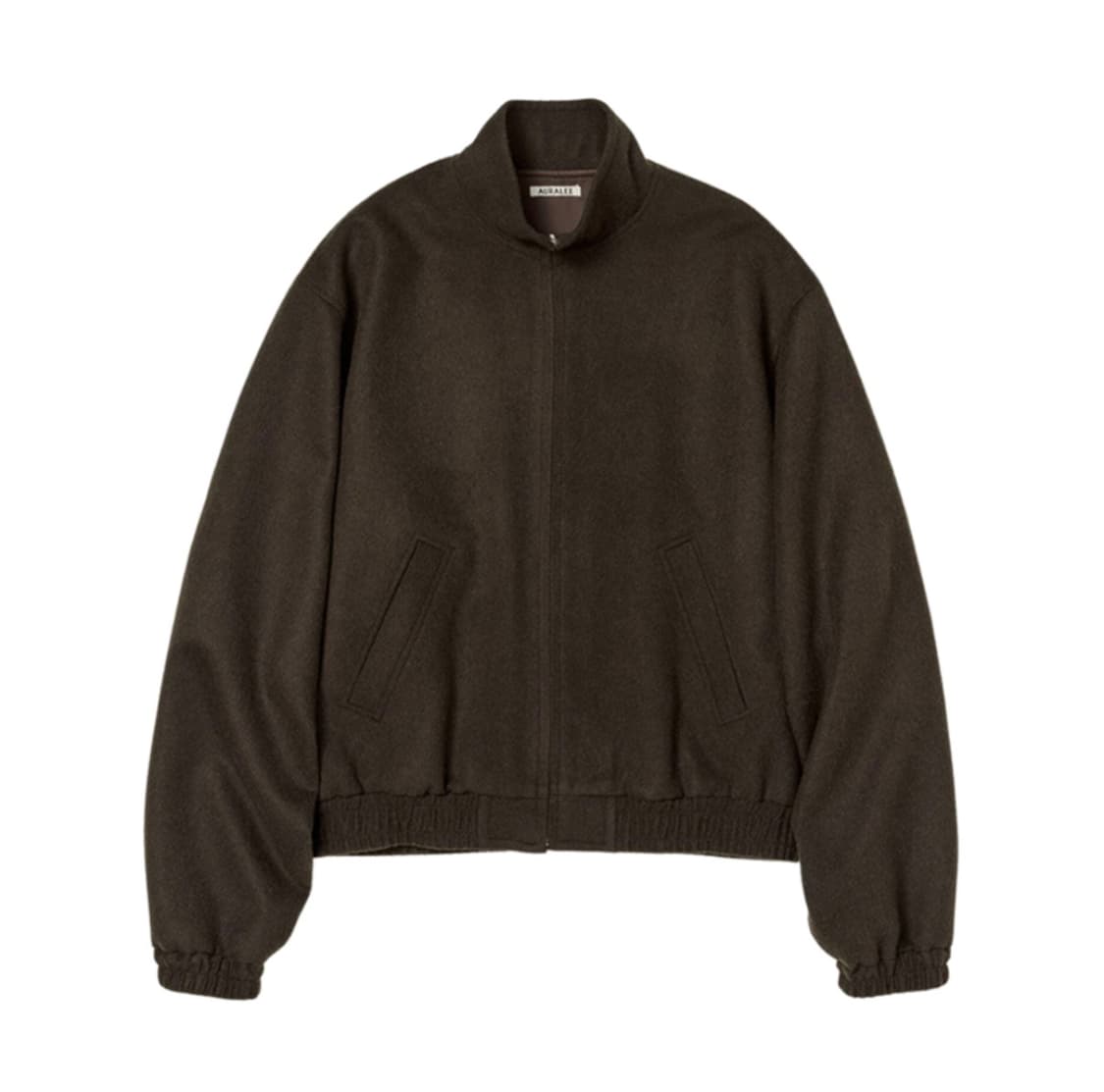 오라리 베이비카멜 플란넬 집 블루종 24AW 상품이미지1