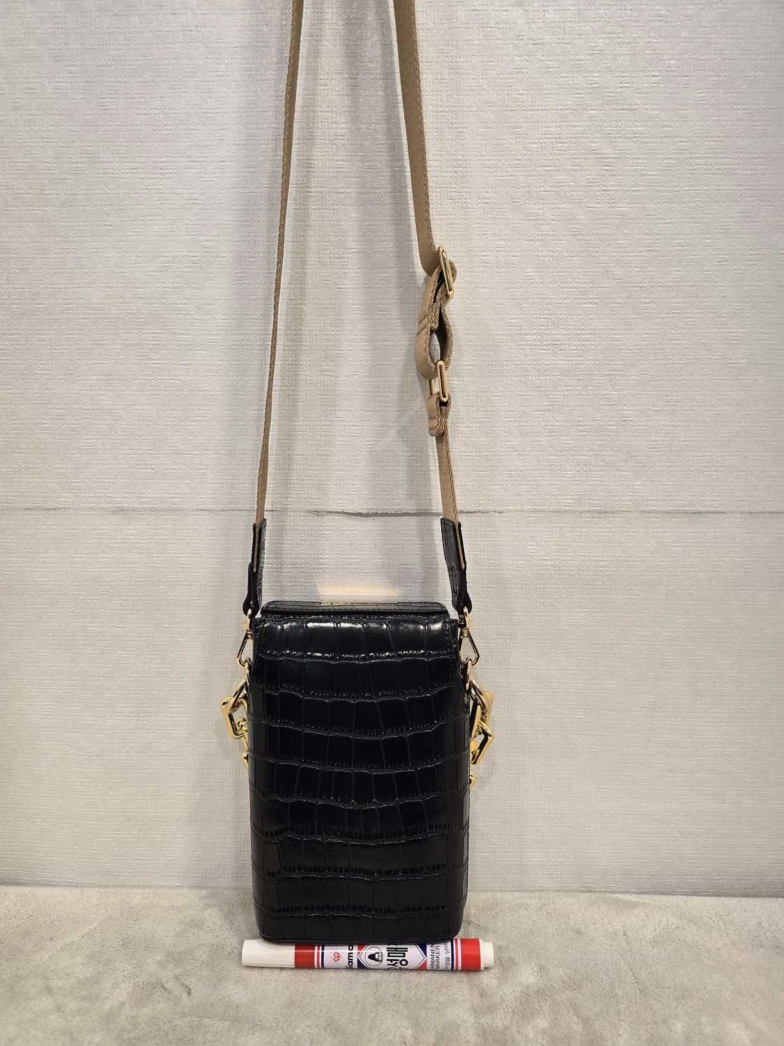 거의새거) 핀에스커 블랙 악어 패턴 미니 크로스백 토트백  폰백 상품이미지2