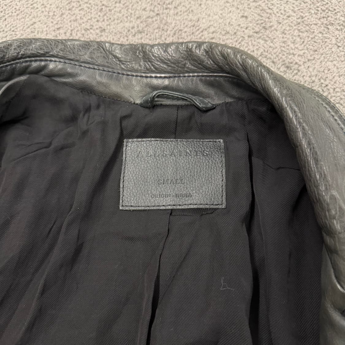 [정품/S] 올세인츠 아키라 블랙 가죽 라이더 자켓 상품이미지5