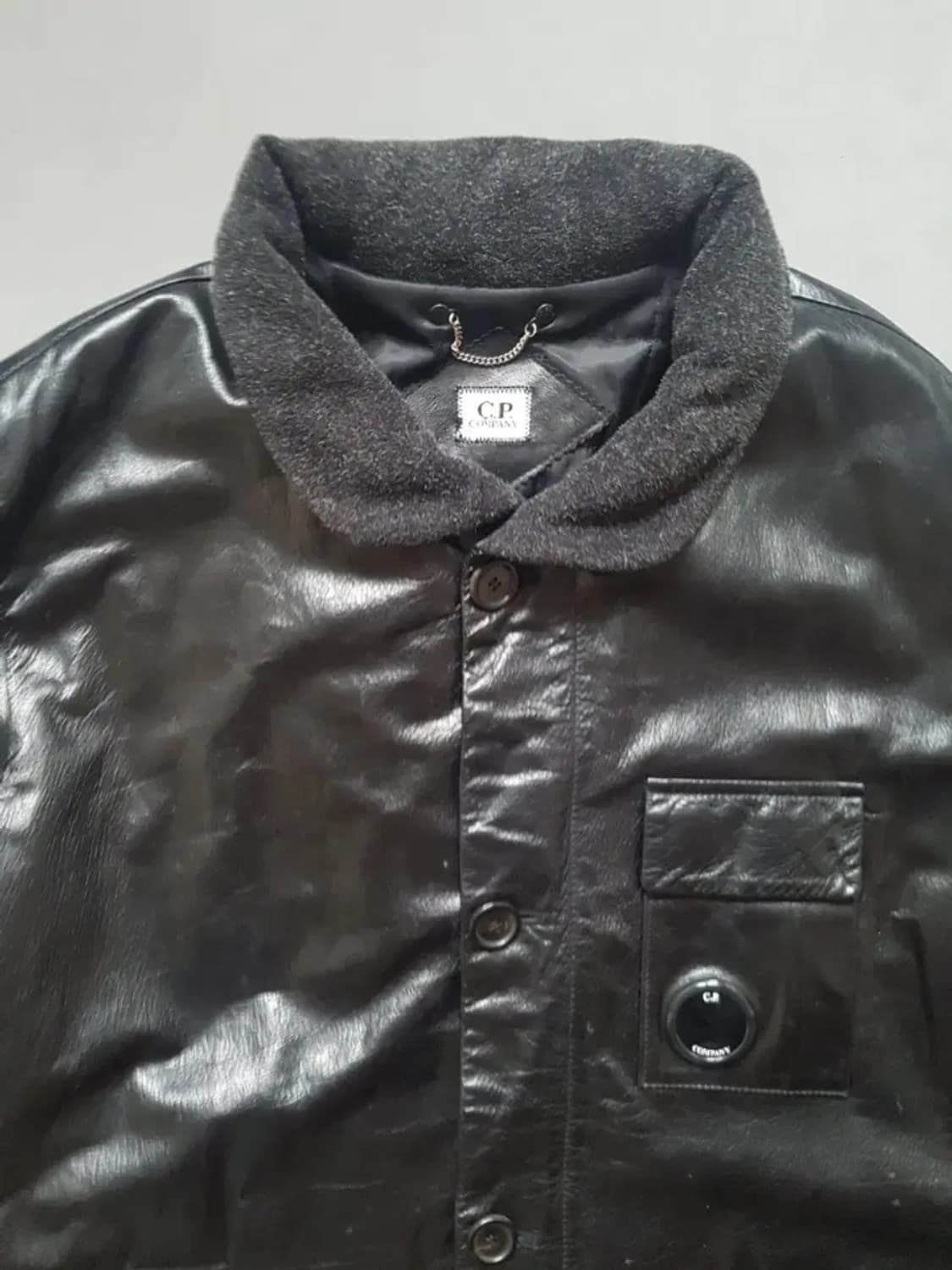 [105] 씨피컴퍼니 100% 소가죽 렌즈 자켓 점퍼 XL 상품이미지2