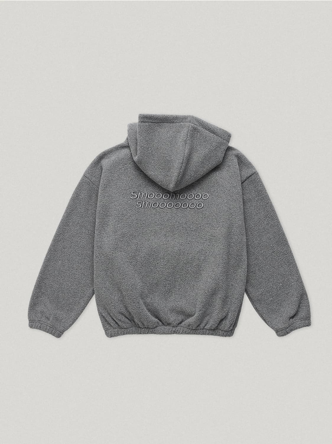 택달린새상품) 스무드무드 솝 플리스 후드 집업 차콜 그레이 상품이미지4