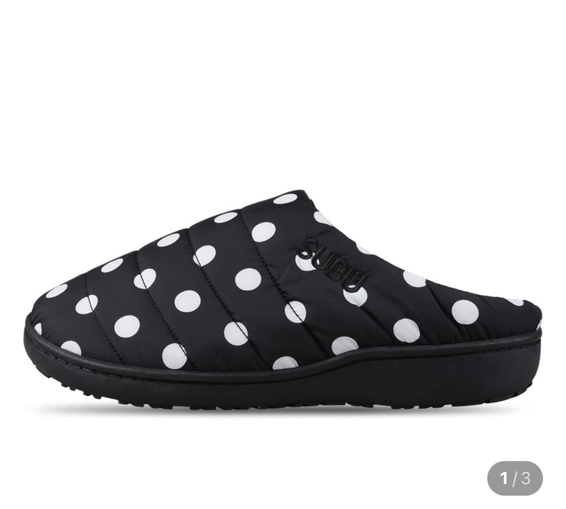 스부 수부 도트 패딩 슬리퍼 2사이즈 상품이미지1