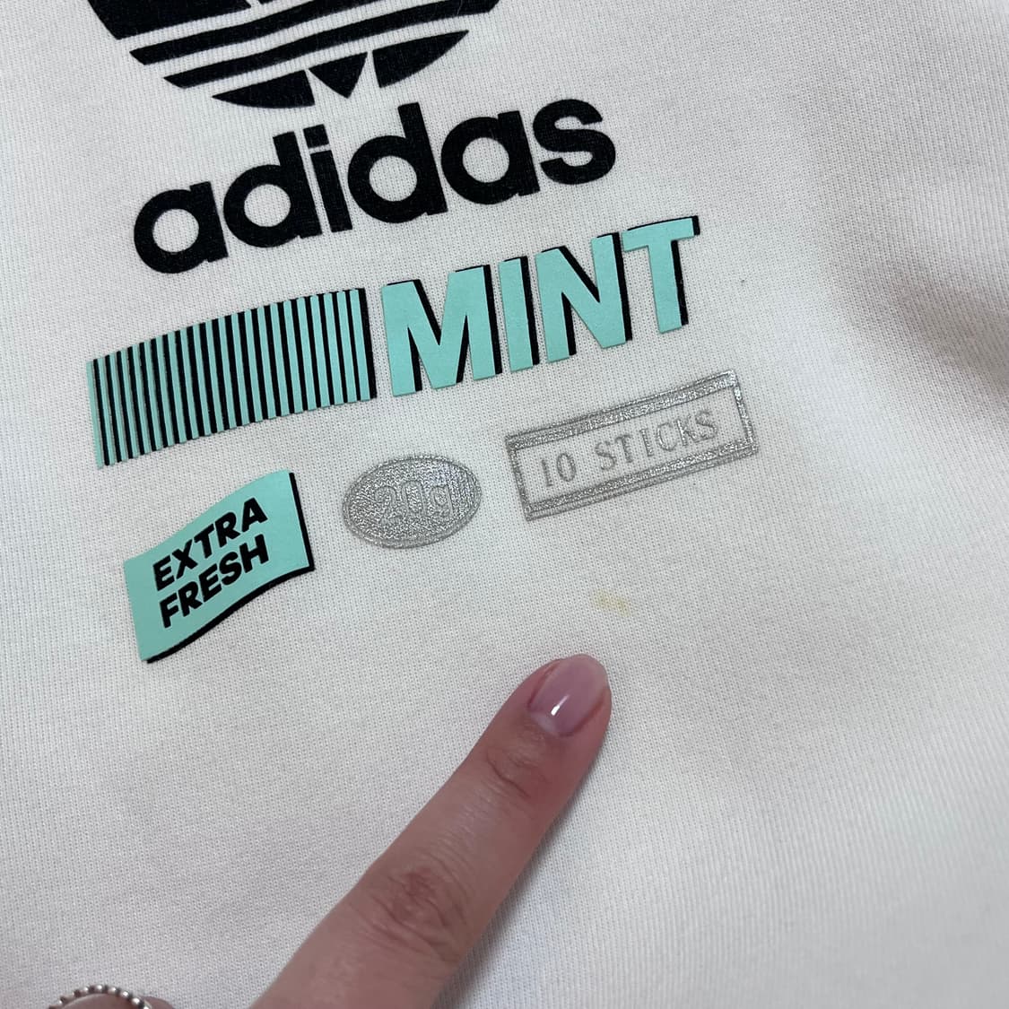 [정품] 아디다스 아이보리 트레포일 후집 [ M ] 상품이미지5