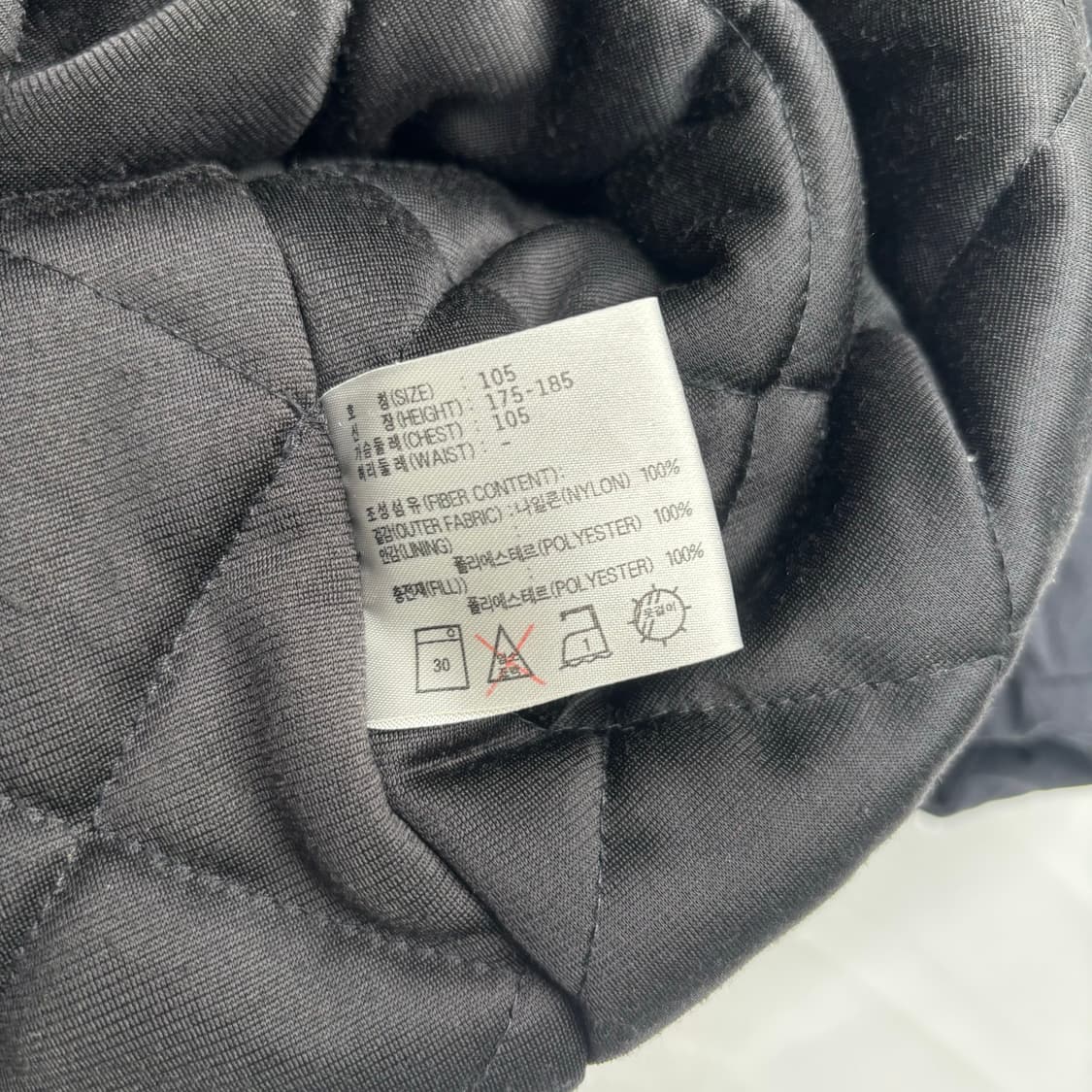 90s 나이키 올드스쿨 스우시 블랙 패딩 자켓 XL 상품이미지9