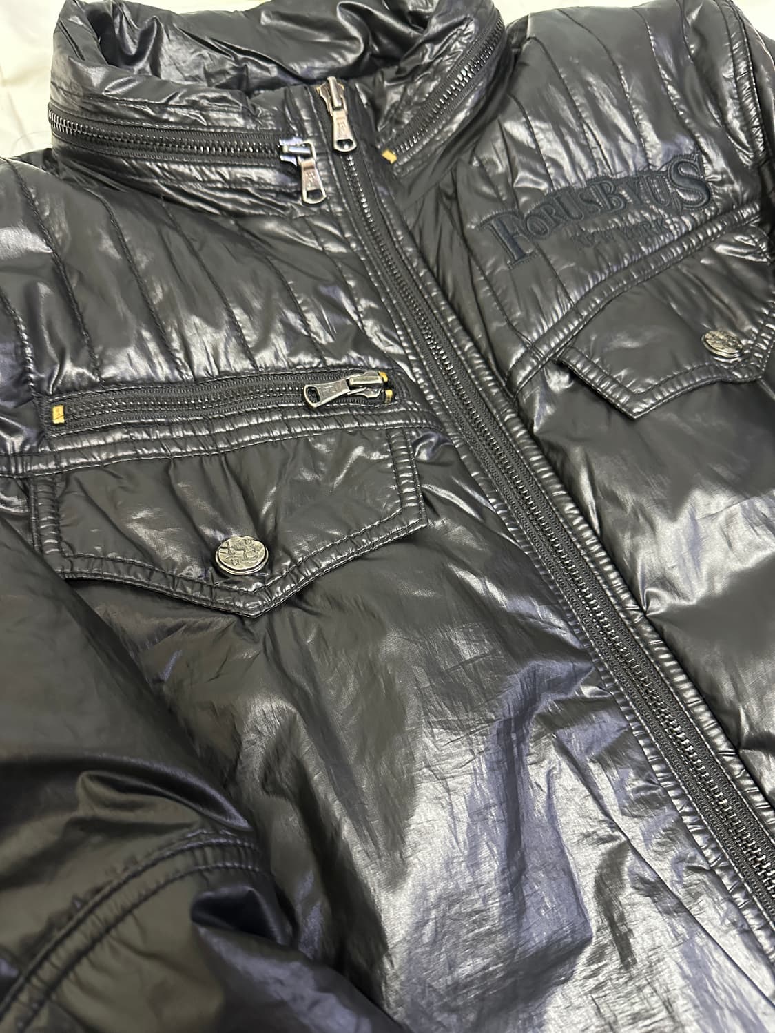 FUBU 퀄팅 FORUSBYTS 블랙 패딩 점퍼 B50 상품이미지4