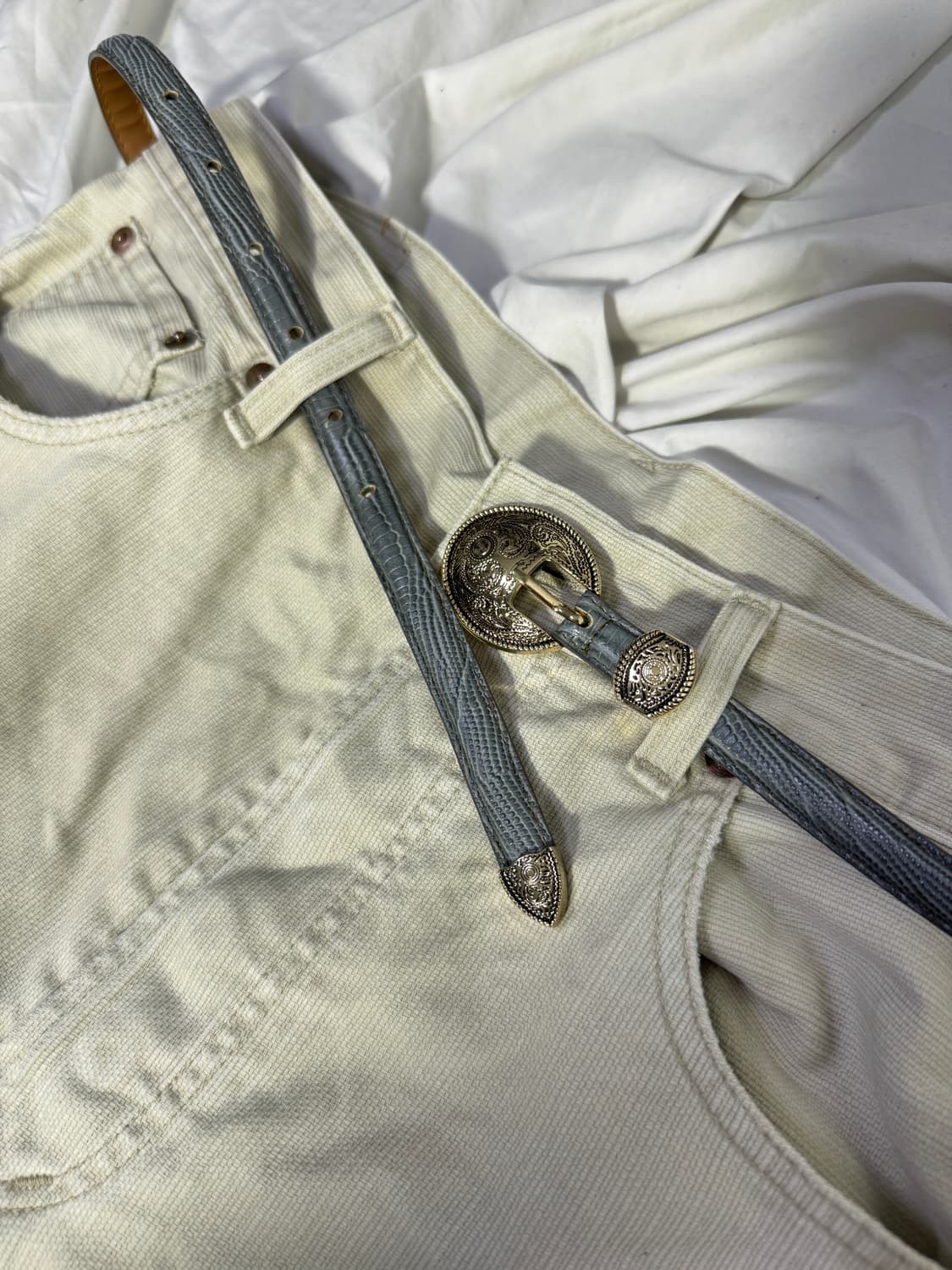 빈티지 파이톤 콘초 웨스턴 벨트 상품이미지1