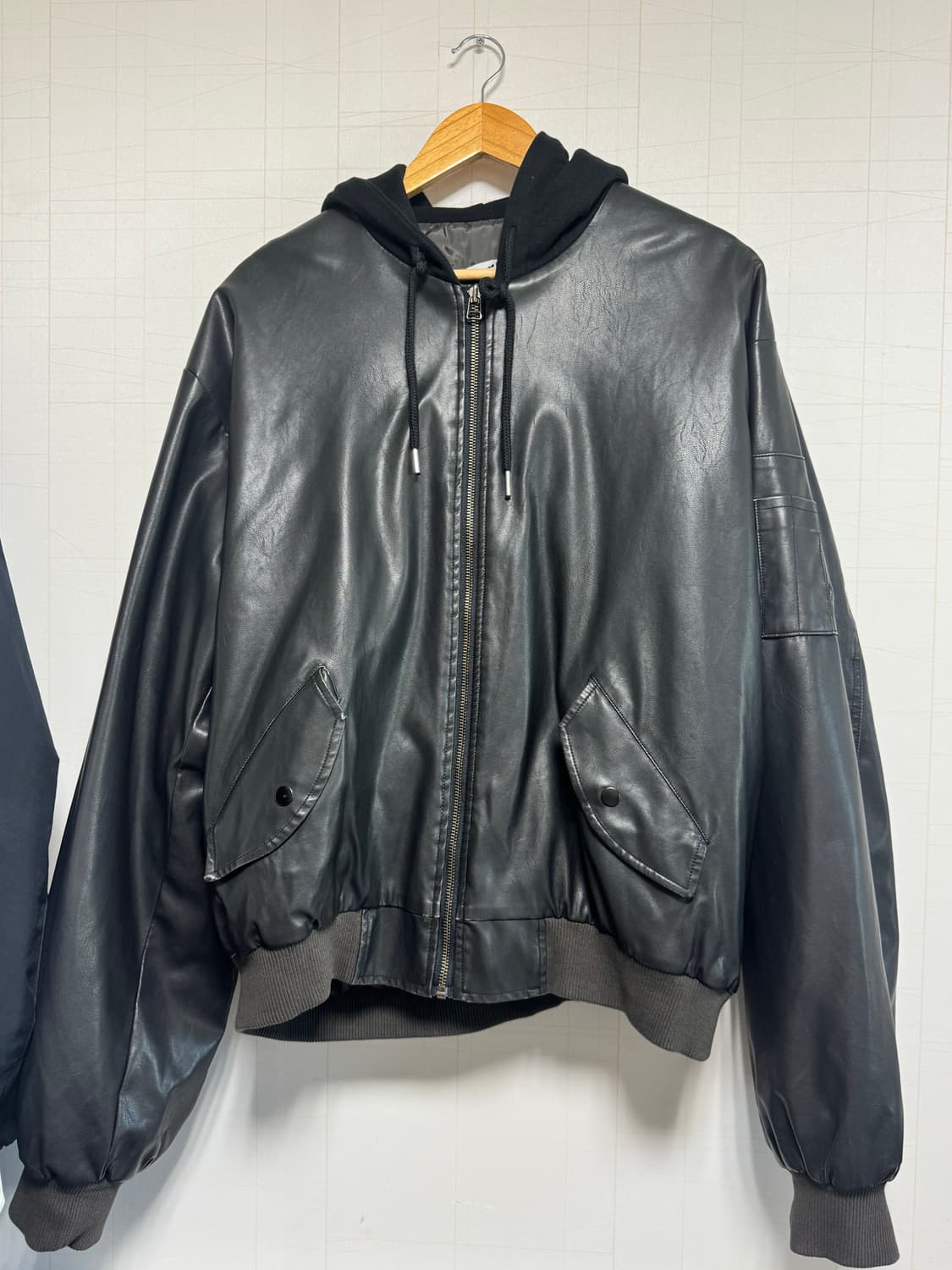 디에이디 d.a.d 레더 블루종 상품이미지1