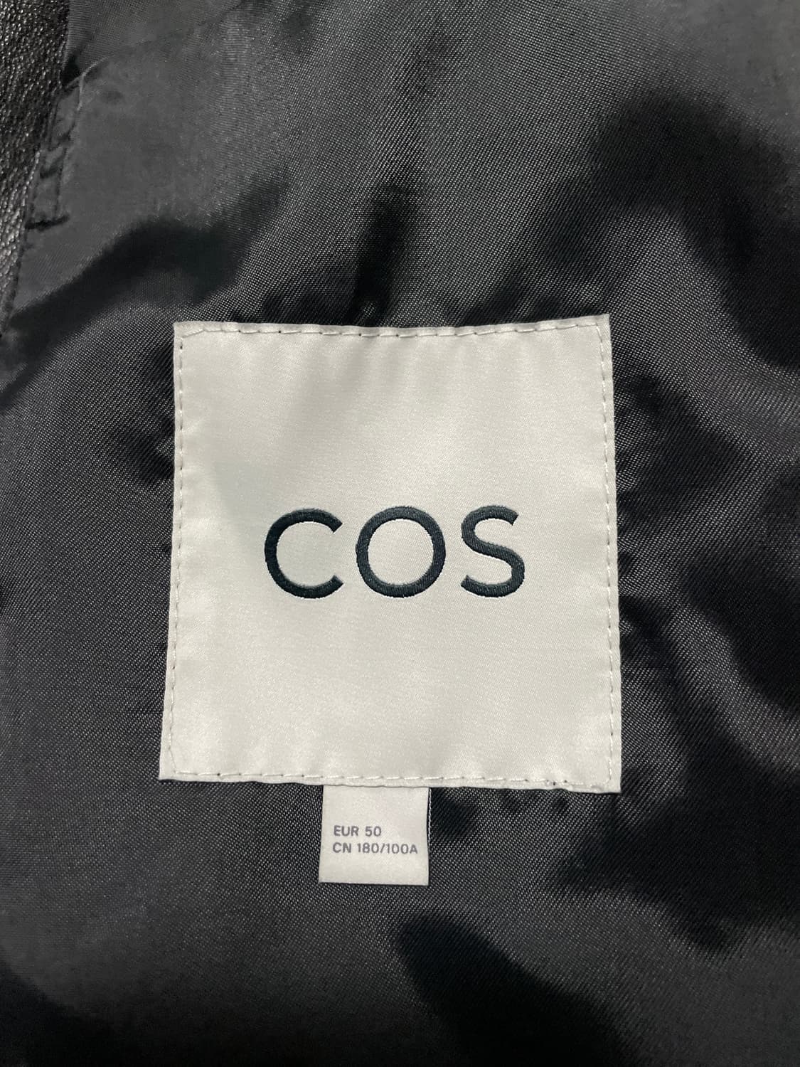 [50] COS 코스 램스킨 양가죽 카라리스 레더 자켓 상품이미지8