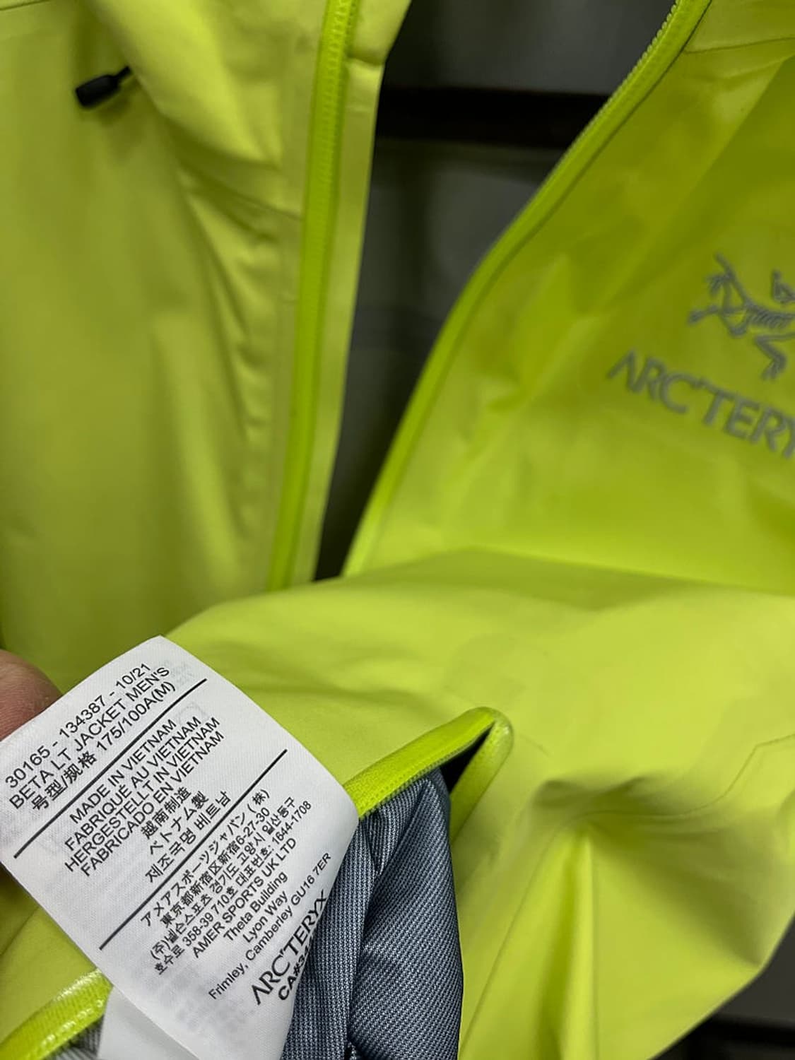 100-105) 아크테릭스 베타 LT 고어텍스  상품이미지9