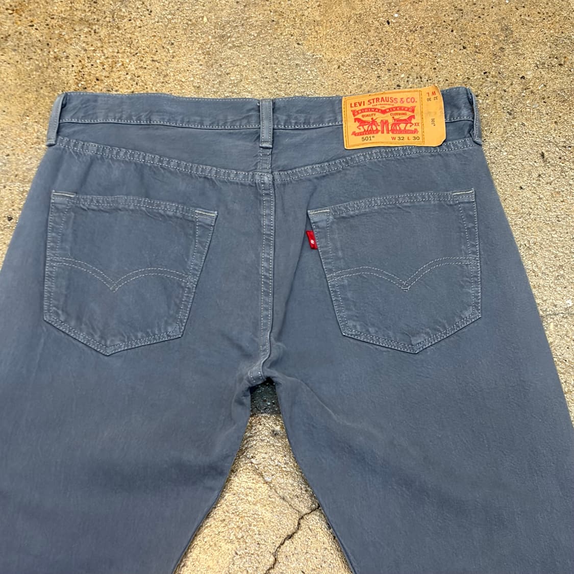 00s 미국 빈티지 리바이스 501 그레이 청바지 상품이미지6