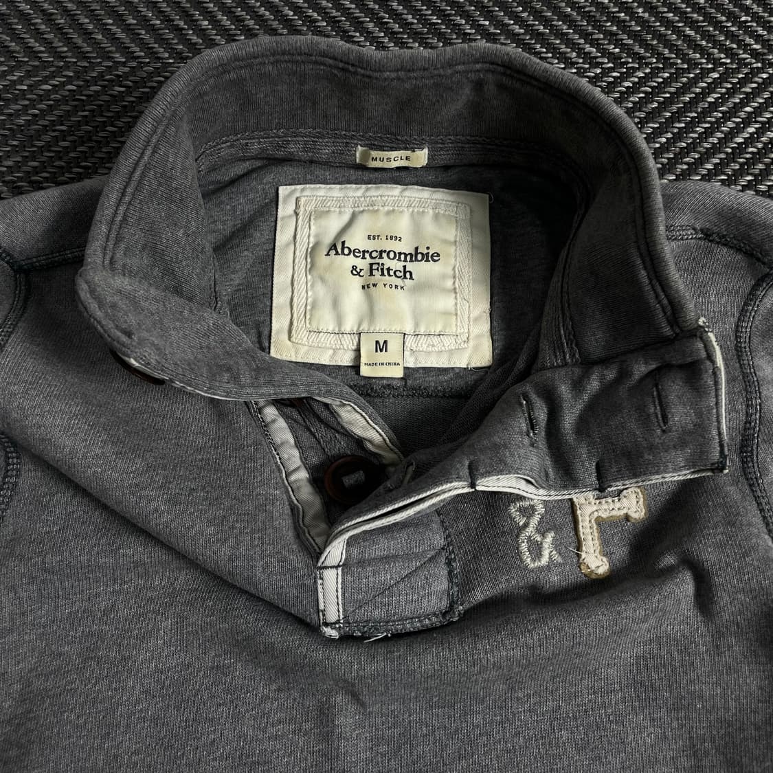 00s 아베크롬비 y2k 빈티지 하프 버튼 스웻 셔츠y 3412 상품이미지5