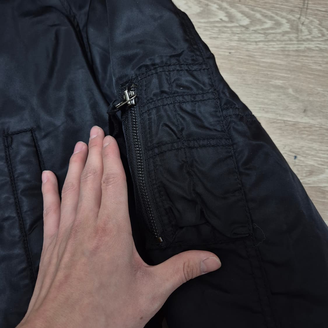 스튜디오 톰보이 덕다운 라쿤퍼 후드 N3B 야상 롱패딩 80-90-160 상품이미지4