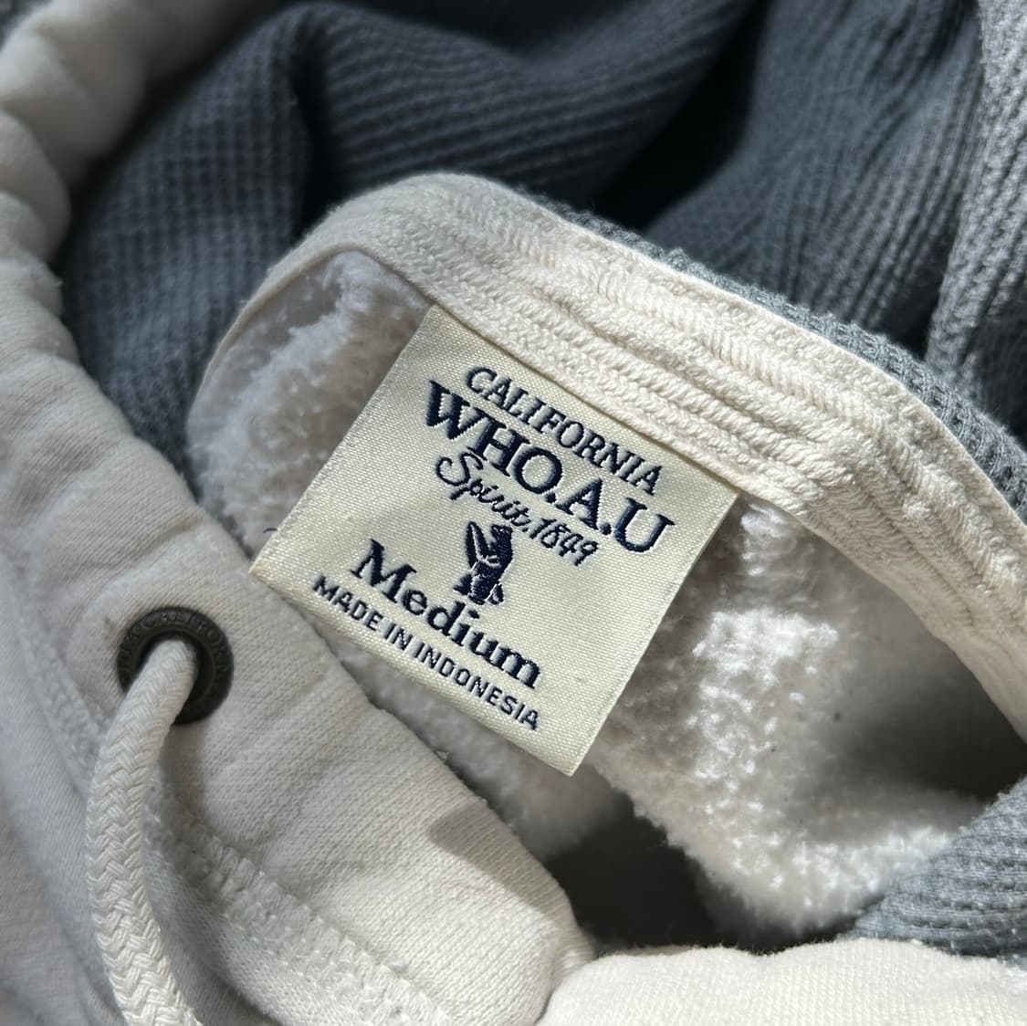 후아유 캘리포니아 레터로고 기모 후드티  상품이미지7