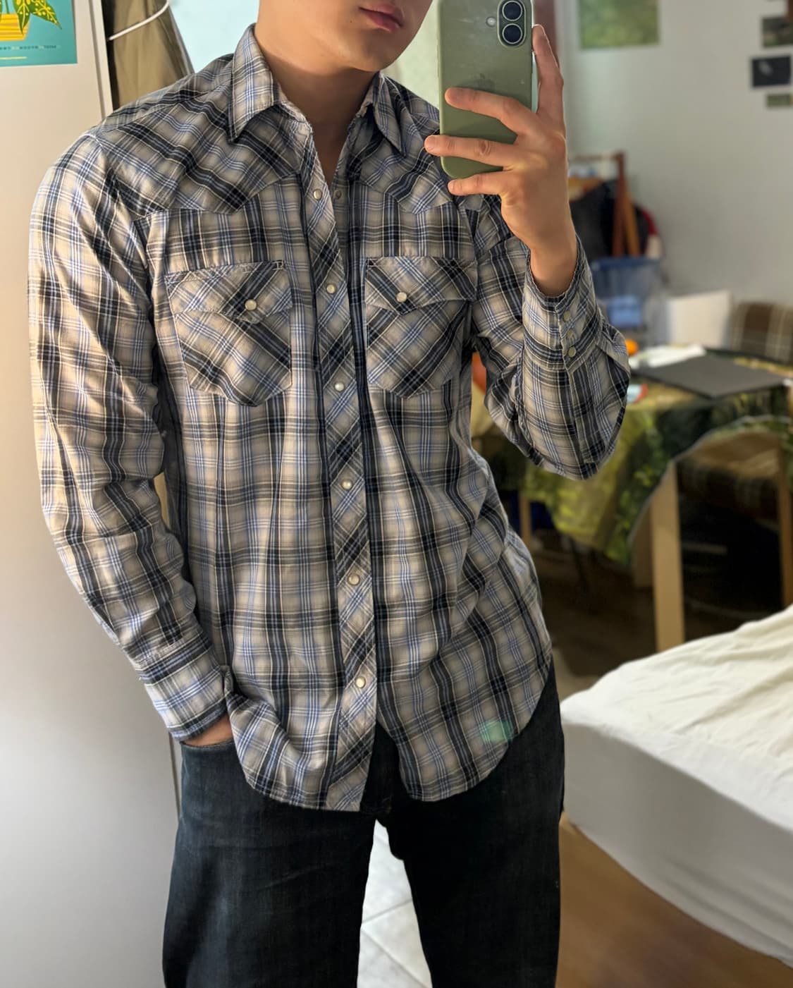 M) 랭글러 웨스턴 셔츠 상품이미지6