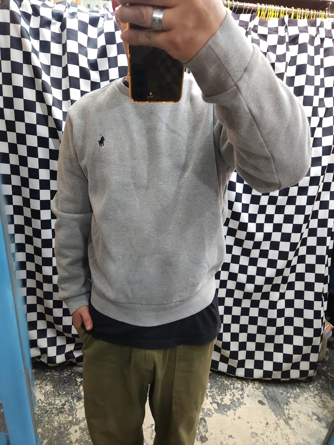 폴로 랄프로렌 그레이 맨투맨
​
 상품이미지8