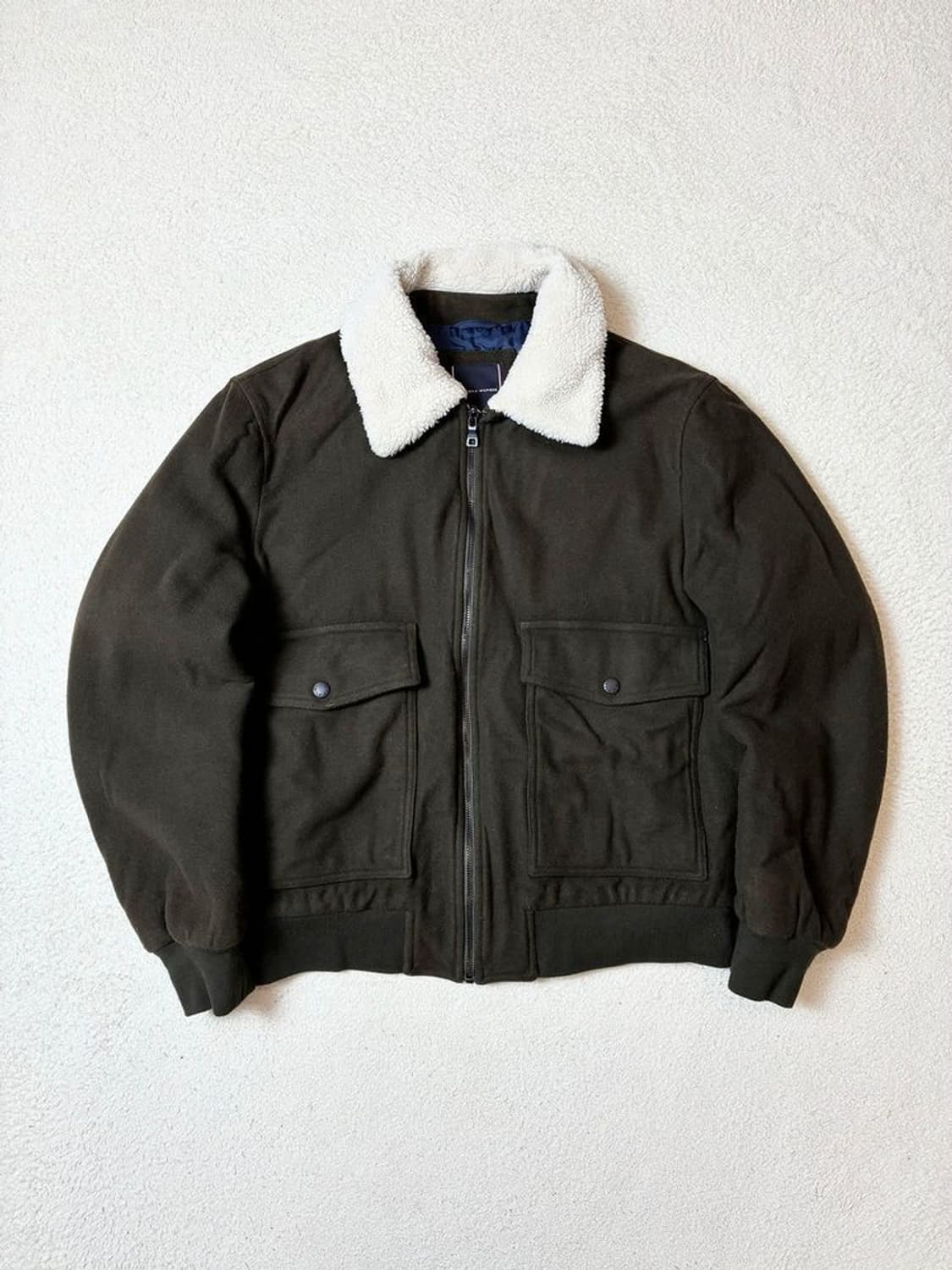 타미힐피거 18ss 울 봄버 하이넥 블루종 자켓 PN7216 상품이미지1