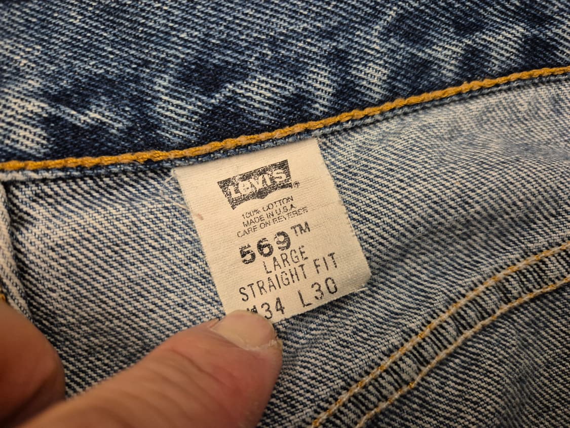 90s 리바이스569 블랭크탭 데님 팬츠 상품이미지8