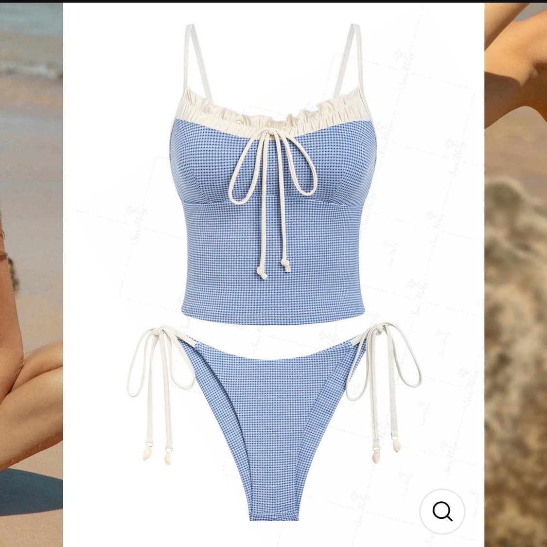 Seamolly 시몰리 깅엄체크 스윔웨어 상품이미지3