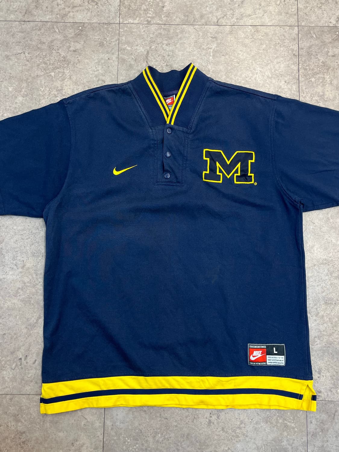 나이키 미시간 울버린스 풋볼팀 웜업져지 네이비 L #csz3000 상품이미지4