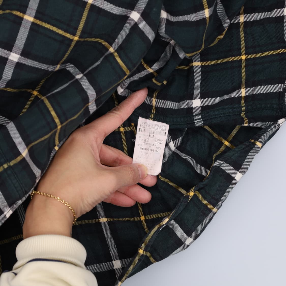 [105] 빈폴 체크 긴팔 셔츠 0106H1 상품이미지4