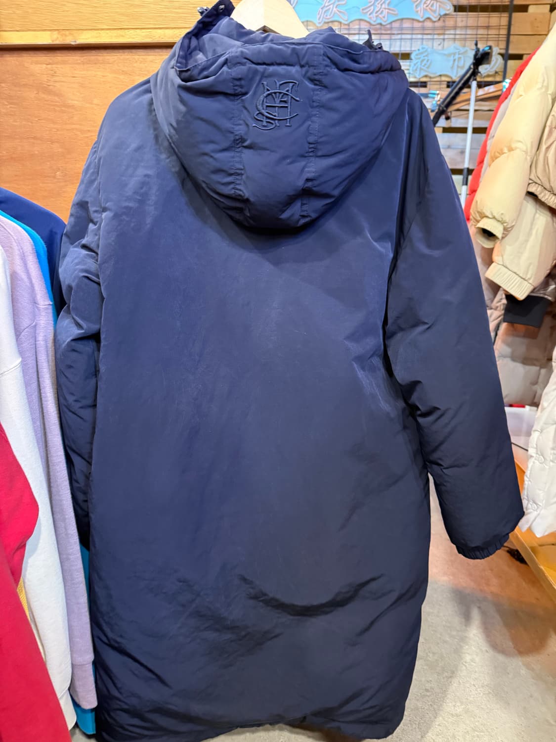 미스치프 블랙 롱패딩 상품이미지4