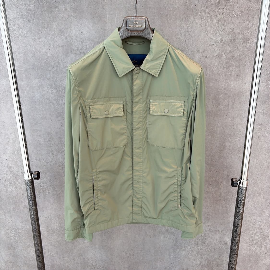 (정품/새상품) 폴앤샤크 남성 카키 경량 나일론 자켓 상품이미지1
