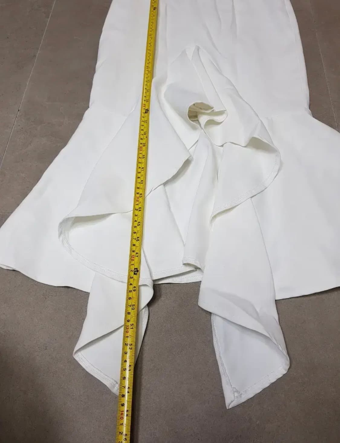 딘트 화이트 셔링 원피스. 이브닝. 셀프웨딩.55 상품이미지6