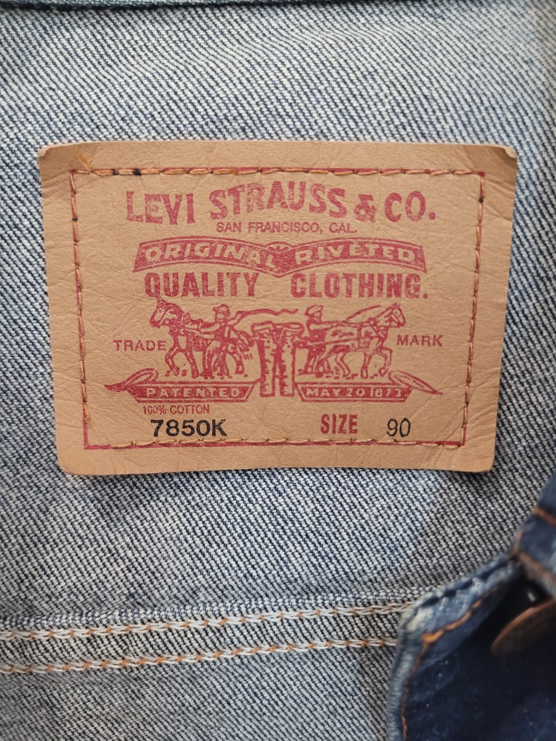 리바이스 데님 청자켓 여성용 90사이즈 상품이미지7