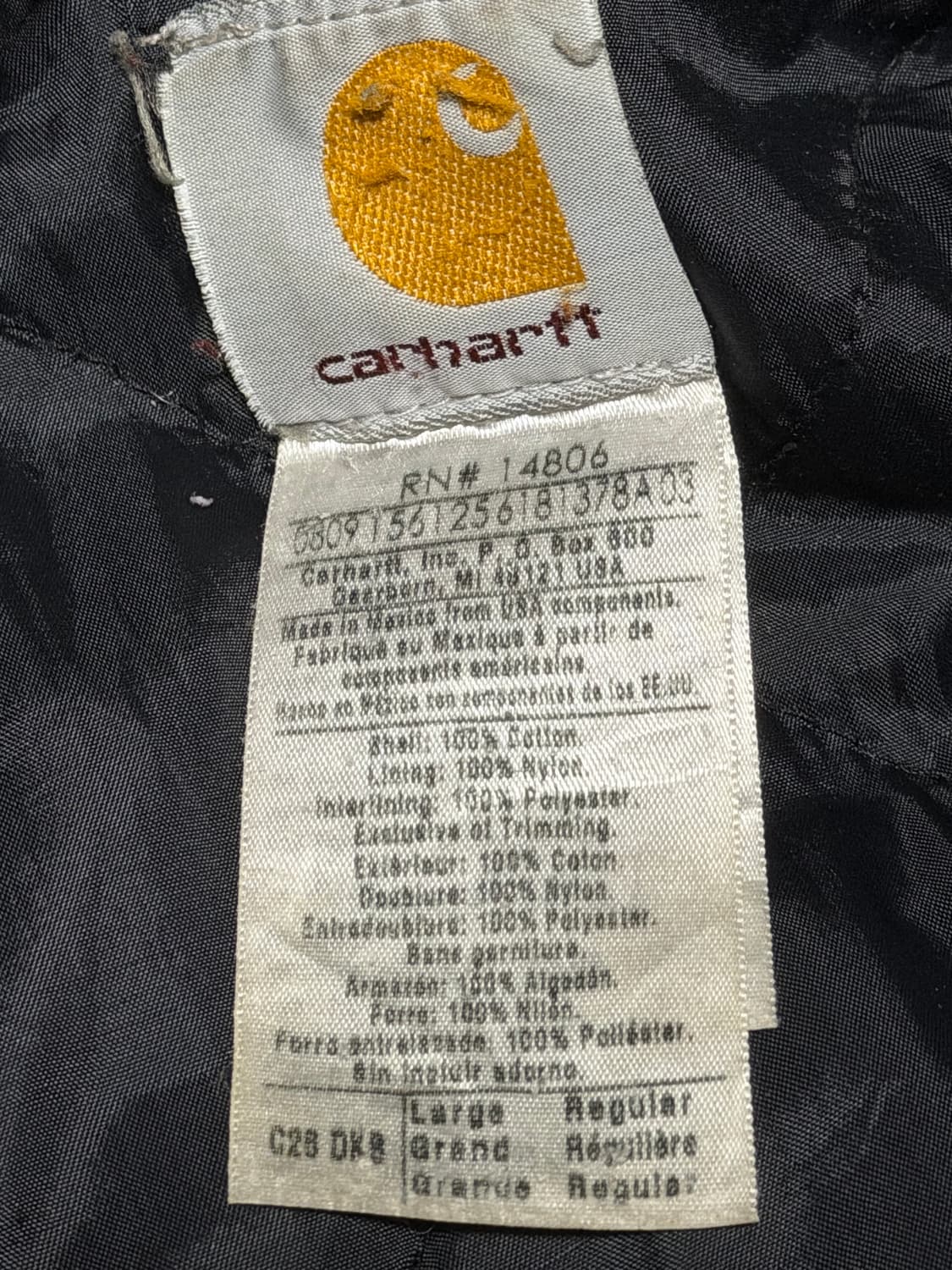 칼하트 트래디셔널 코트  C26 DKB 상품이미지5