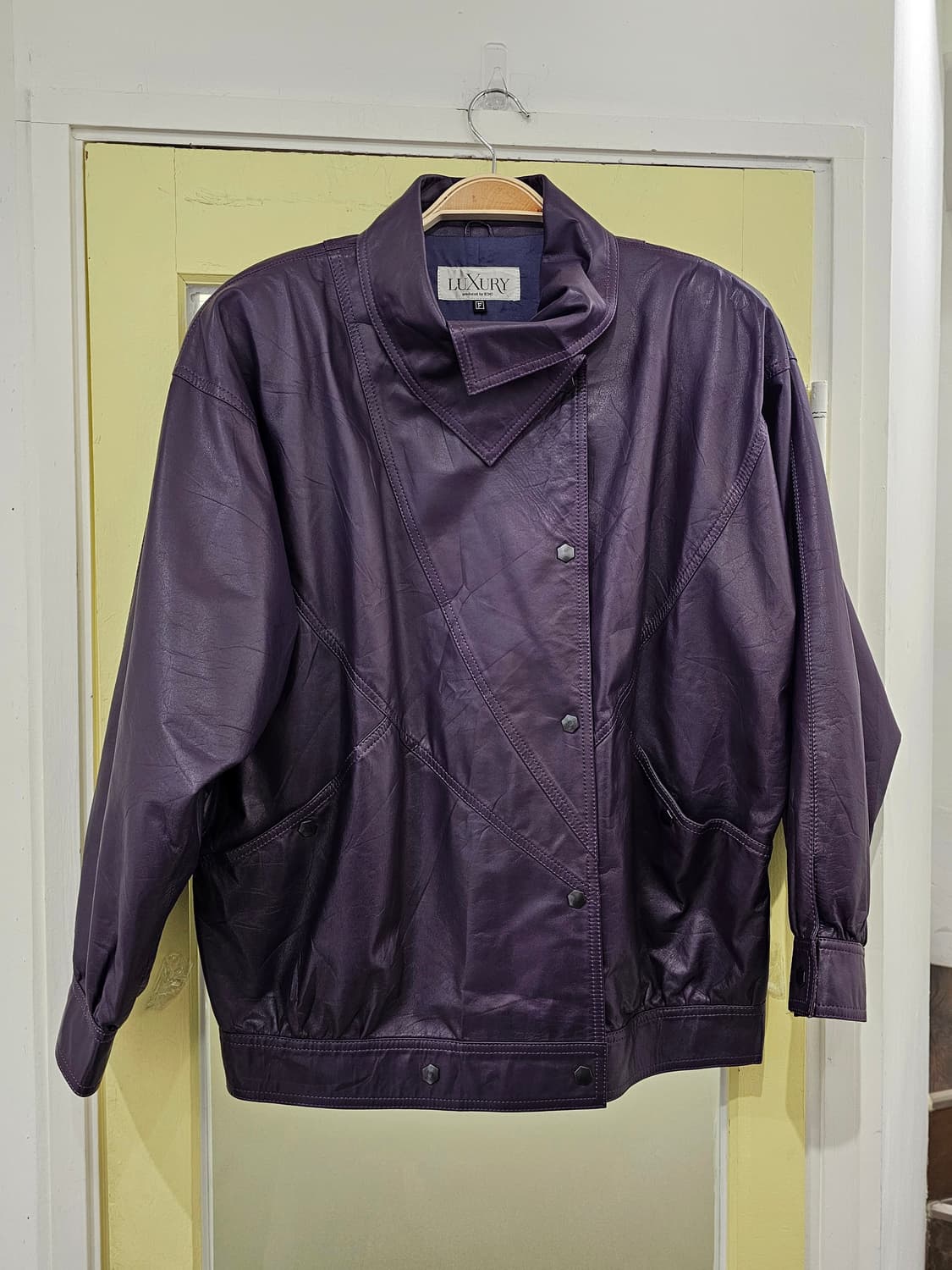 Echo 퍼플 램스킨 숏자켓 상품이미지3