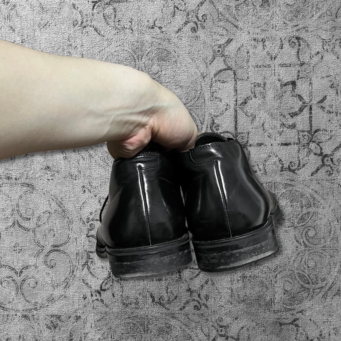 보테가 스타일 레더 위빙 처카 부츠 275 상품이미지5
