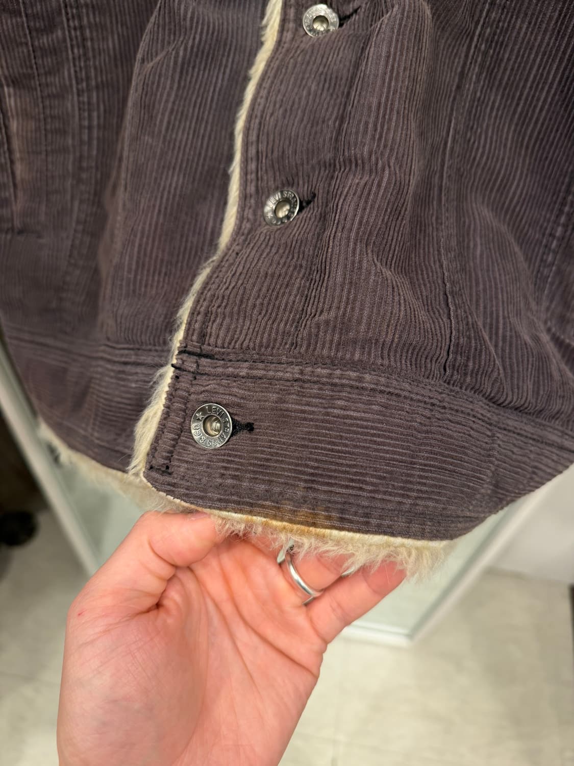 00s Levis 리바이스 쉐르파 코듀로이 웨스턴 트러커 자켓 상품이미지7