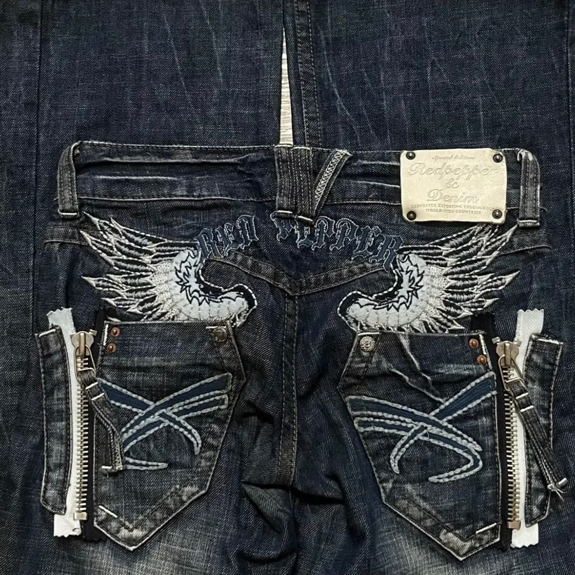 레드 페퍼 일본 빈티지 로우라이즈 부츠컷 팬츠 엔젤윙 상품이미지3